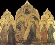 Lorenzo Monaco The Annunciation with Saints Catherine,Anthony Abbot,Procolo,and Francis china oil painting artist